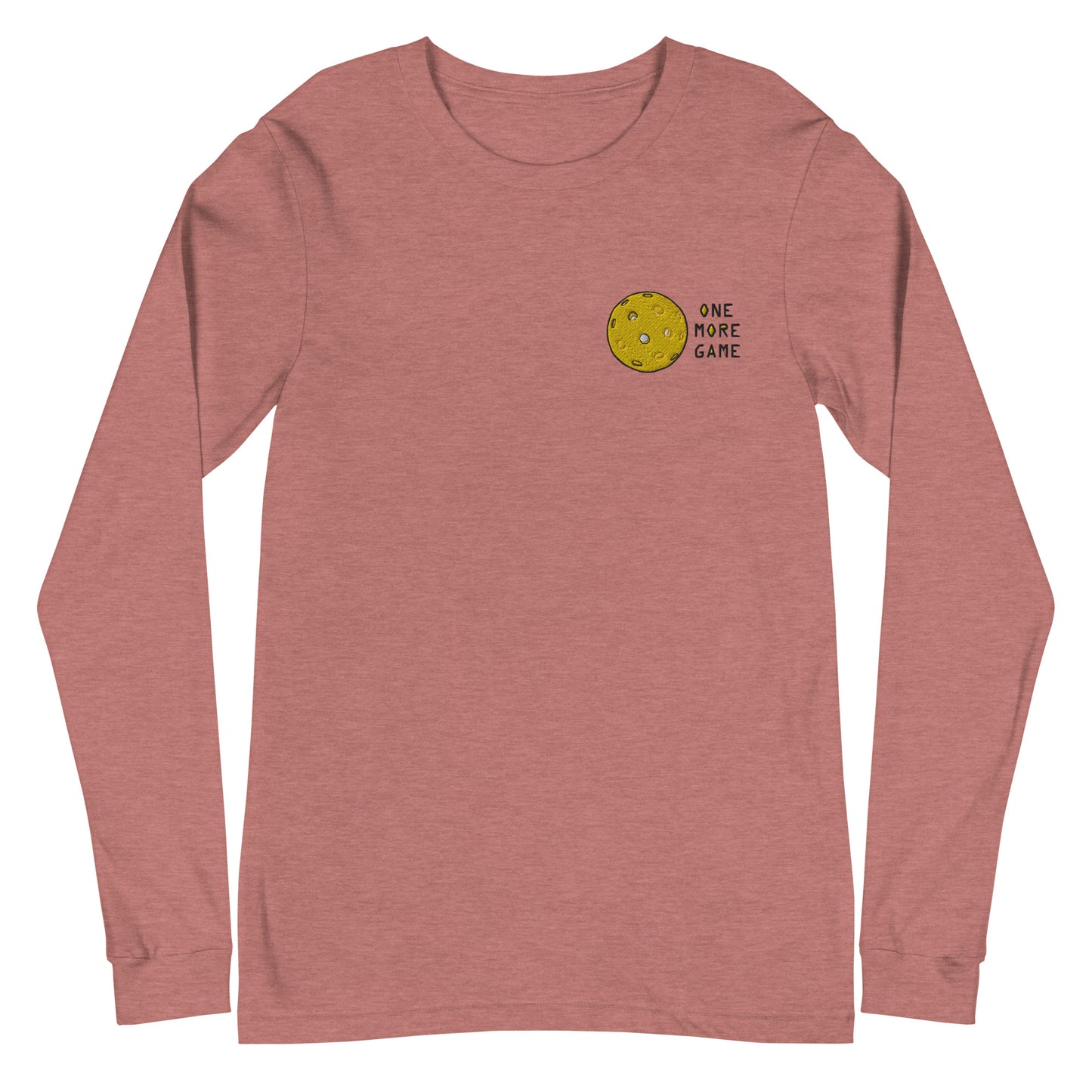 Pickleball "One More Game" Unisex Long Sleeve Tee