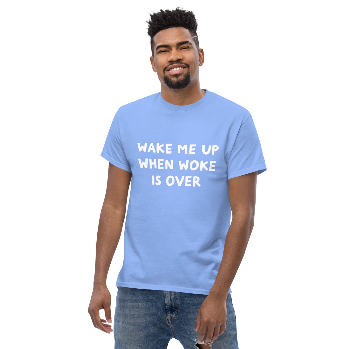 Wake me up when woke is over Men's classic tee