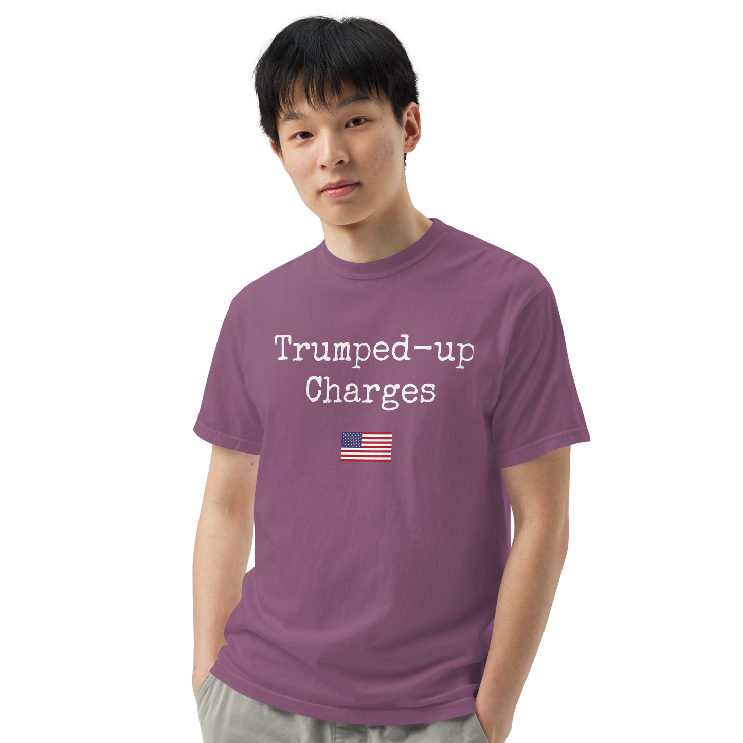 Trumped-up Charges Men’s garment-dyed heavyweight t-shirt