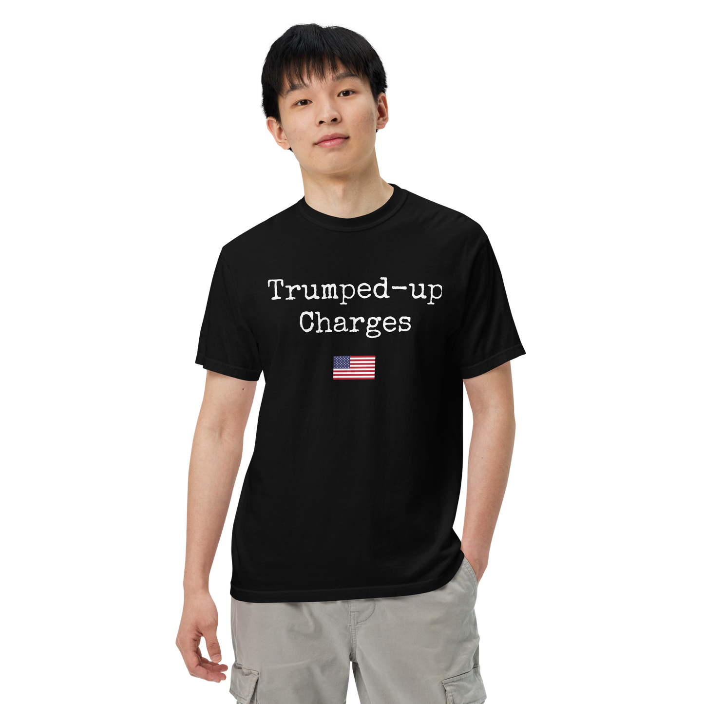 Trumped-up Charges Men’s garment-dyed heavyweight t-shirt