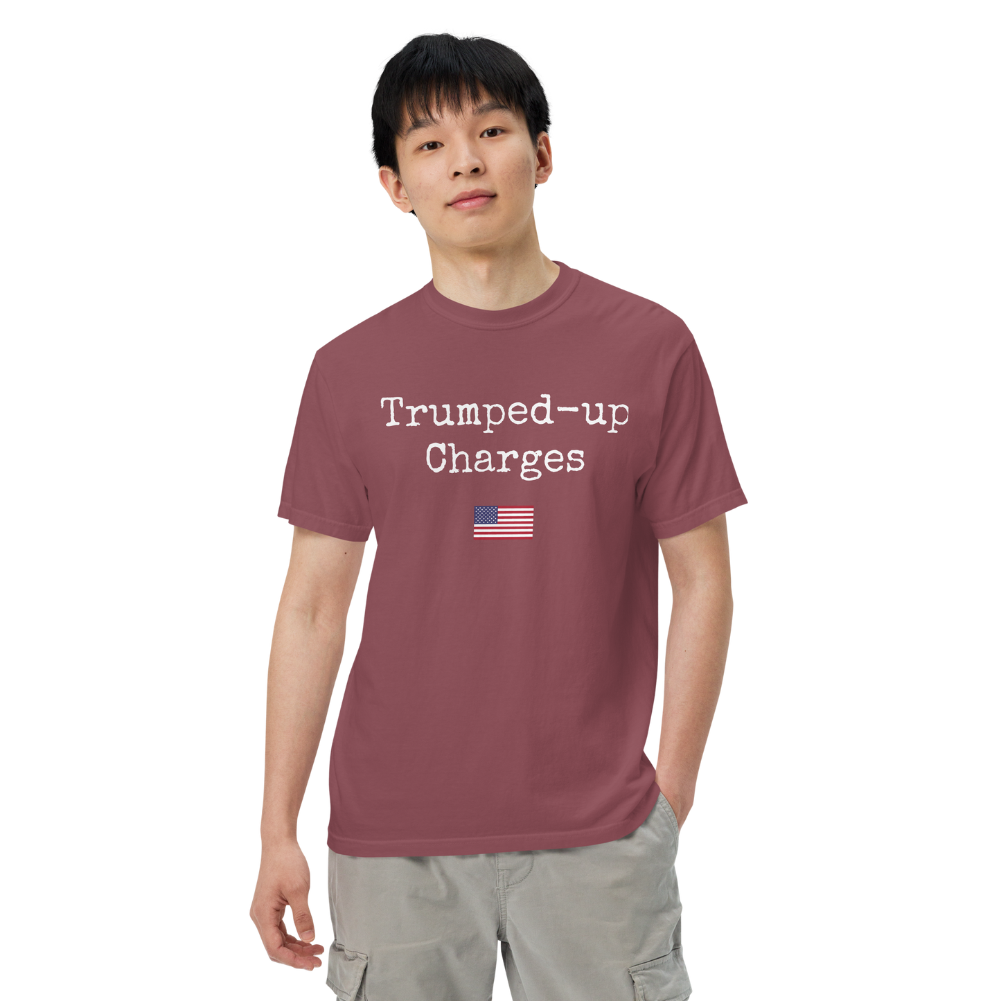 Trumped-up Charges Men’s garment-dyed heavyweight t-shirt