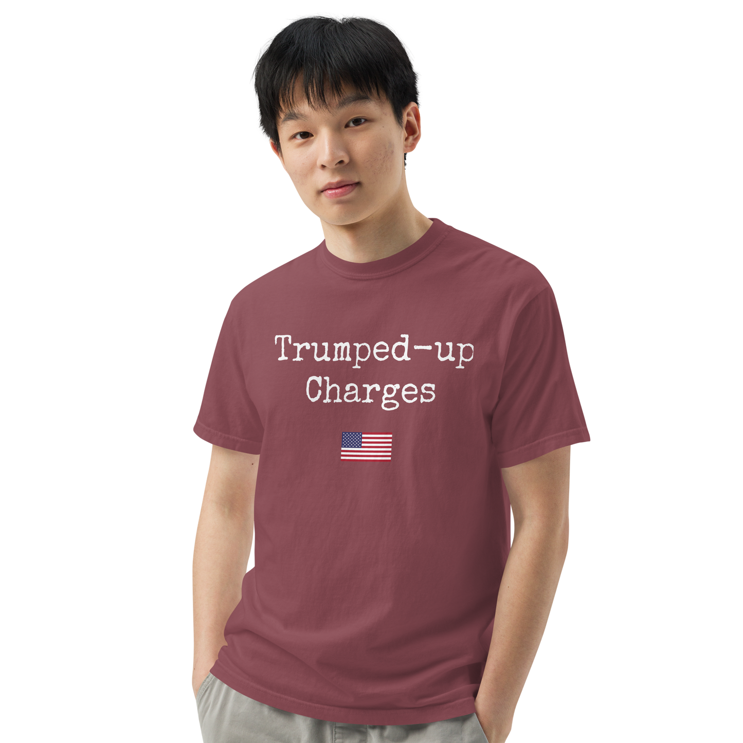 Trumped-up Charges Men’s garment-dyed heavyweight t-shirt