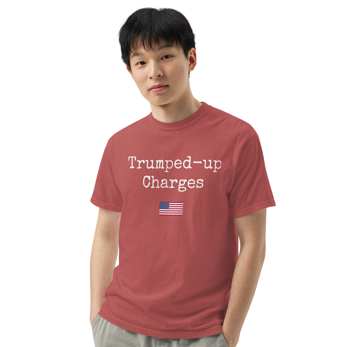 Trumped-up Charges Men’s garment-dyed heavyweight t-shirt