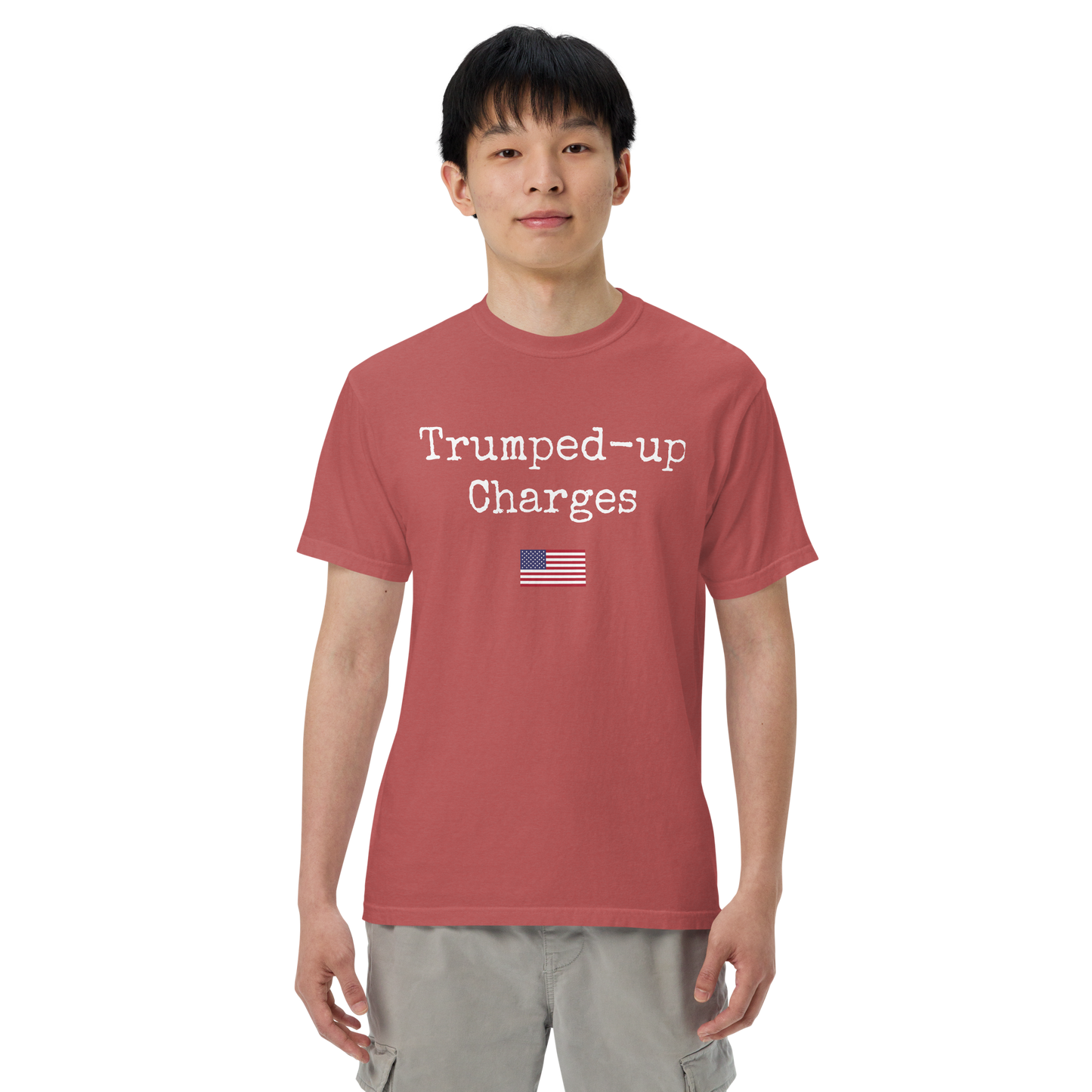 Trumped-up Charges Men’s garment-dyed heavyweight t-shirt