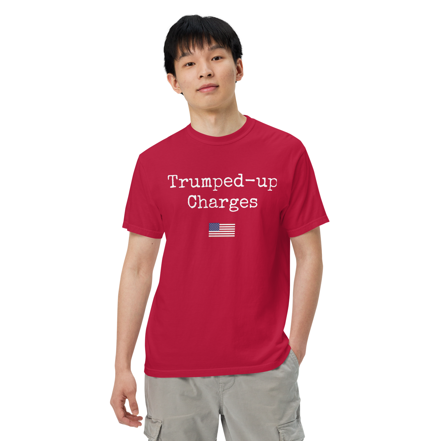 Trumped-up Charges Men’s garment-dyed heavyweight t-shirt