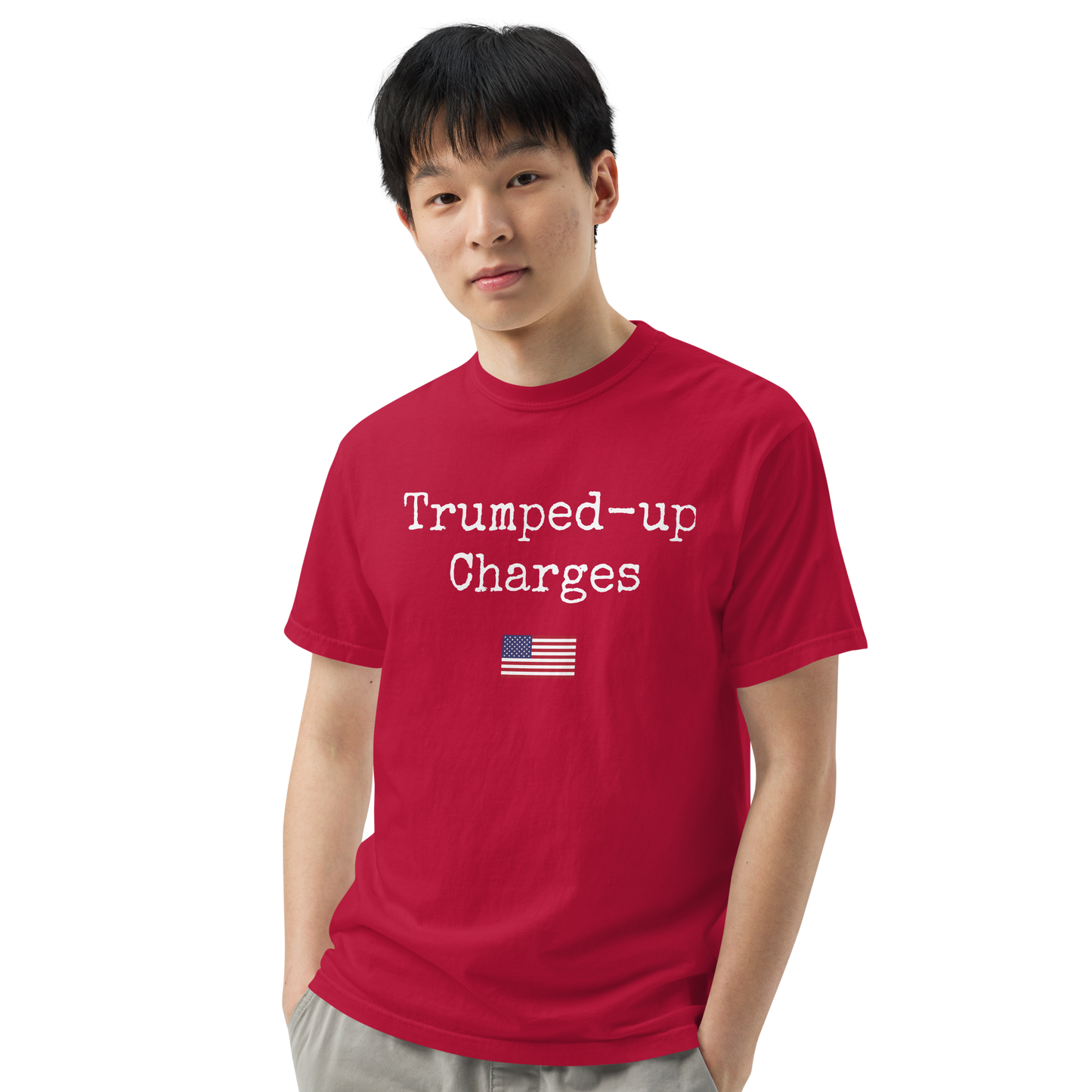 Trumped-up Charges Men’s garment-dyed heavyweight t-shirt