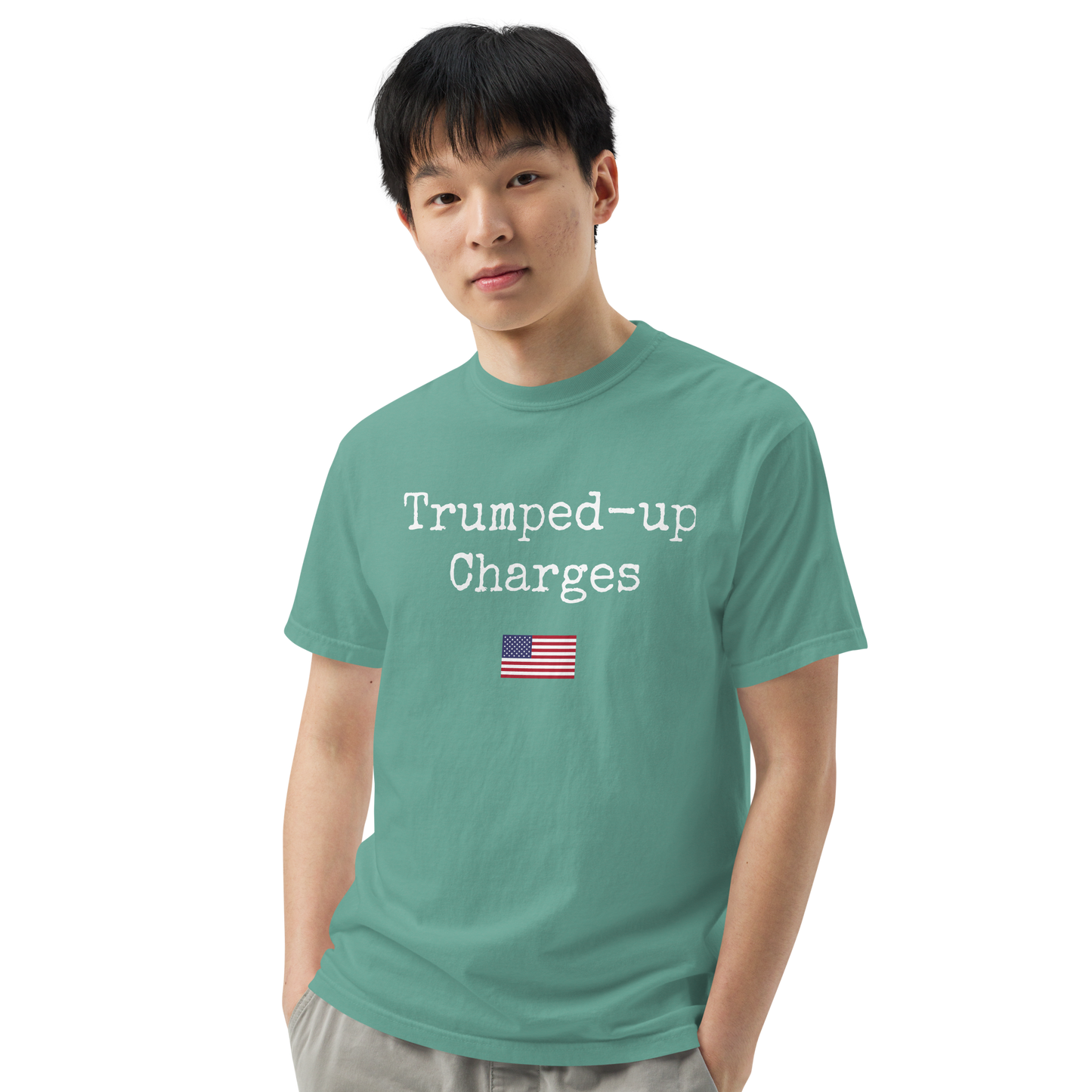 Trumped-up Charges Men’s garment-dyed heavyweight t-shirt