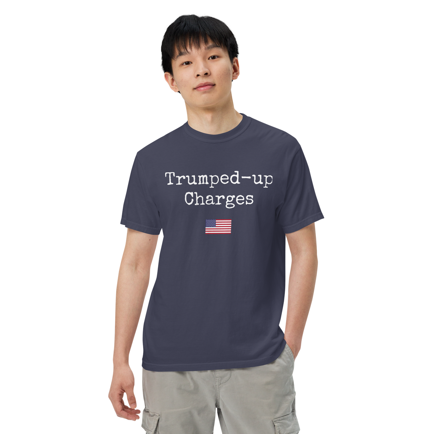 Trumped-up Charges Men’s garment-dyed heavyweight t-shirt