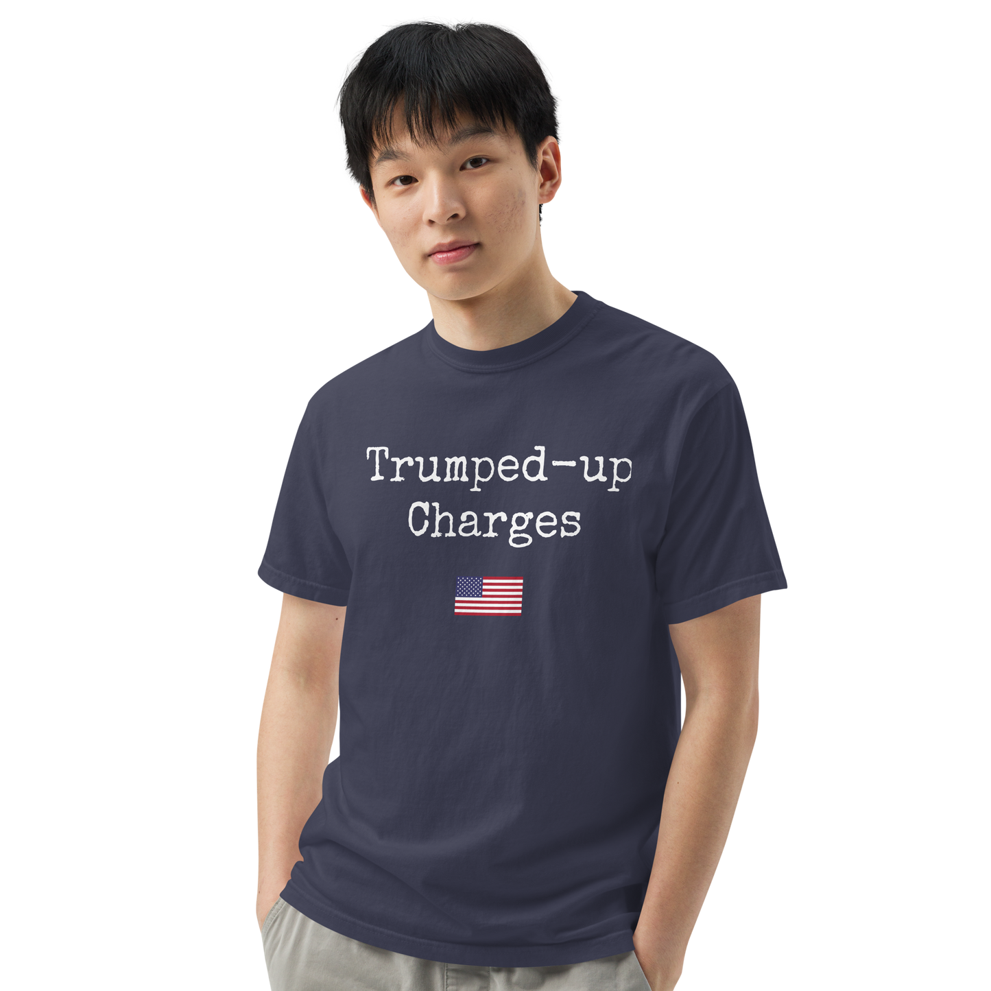 Trumped-up Charges Men’s garment-dyed heavyweight t-shirt