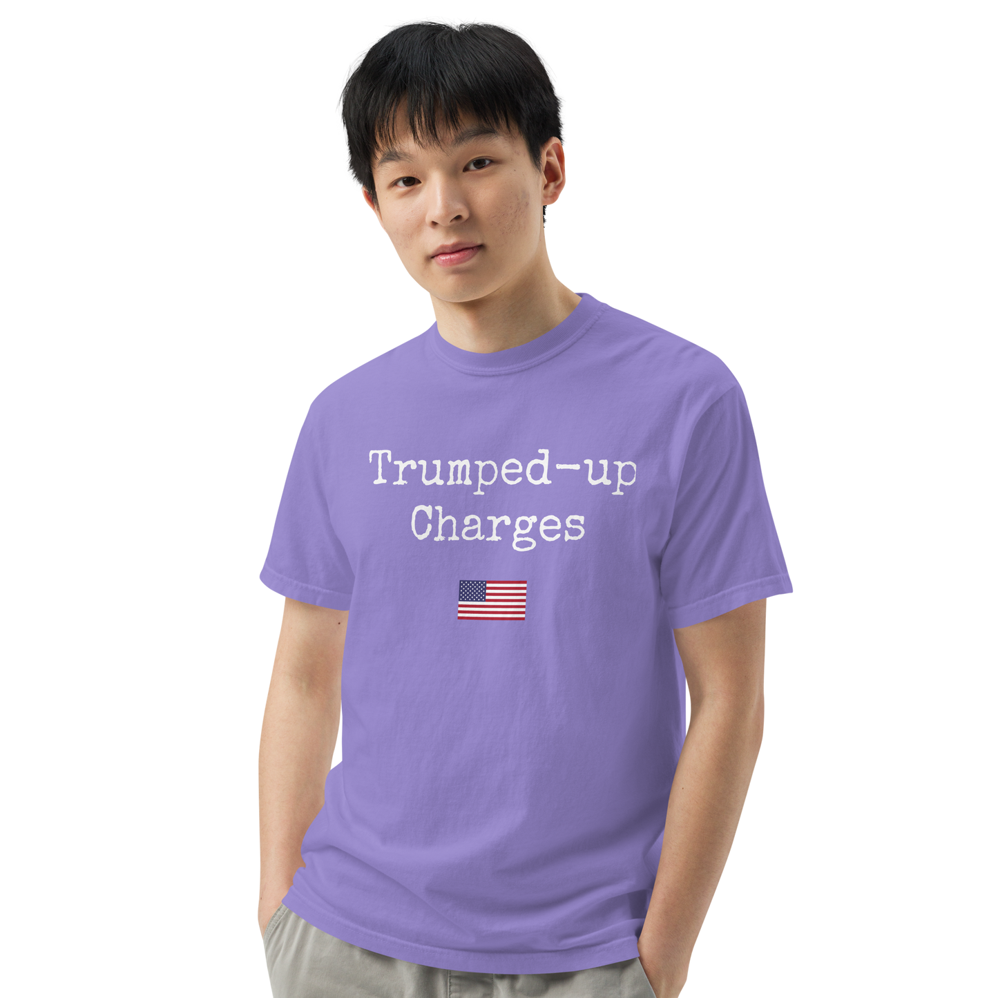 Trumped-up Charges Men’s garment-dyed heavyweight t-shirt