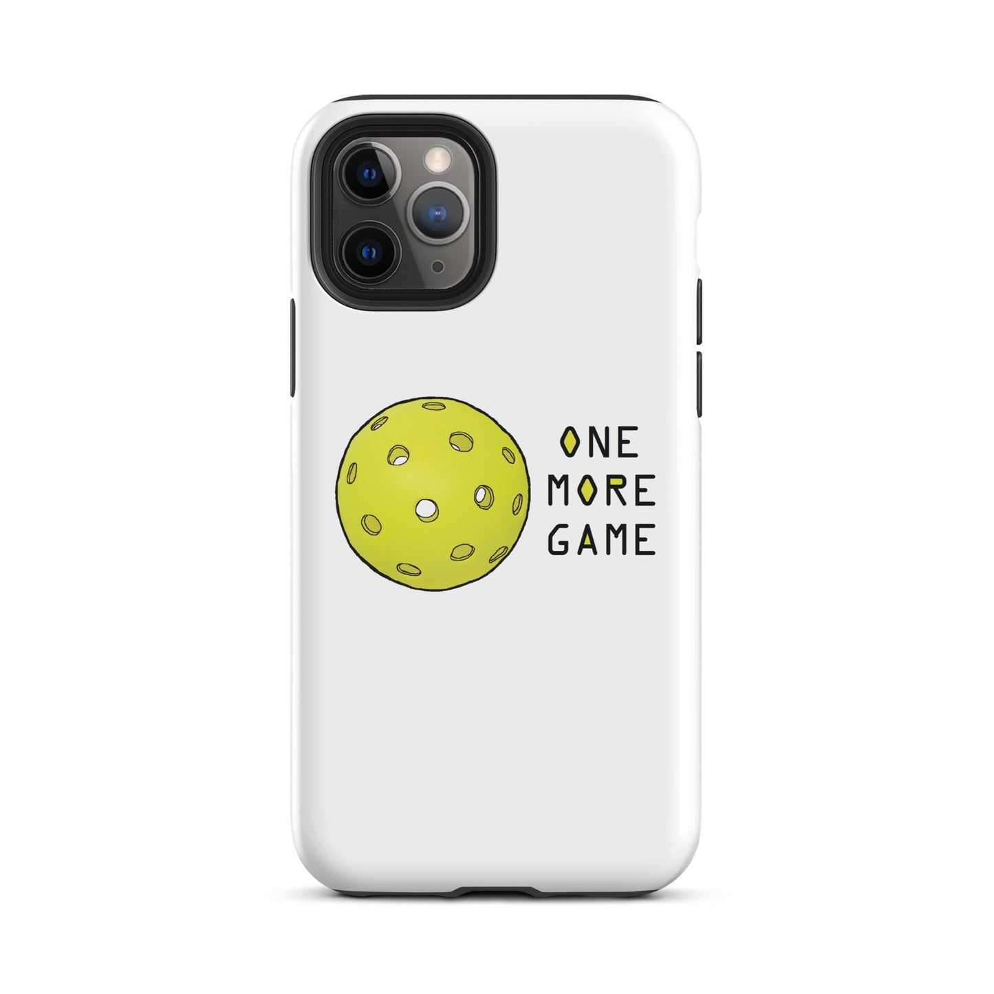 Pickleball "One More Game" Tough iPhone case