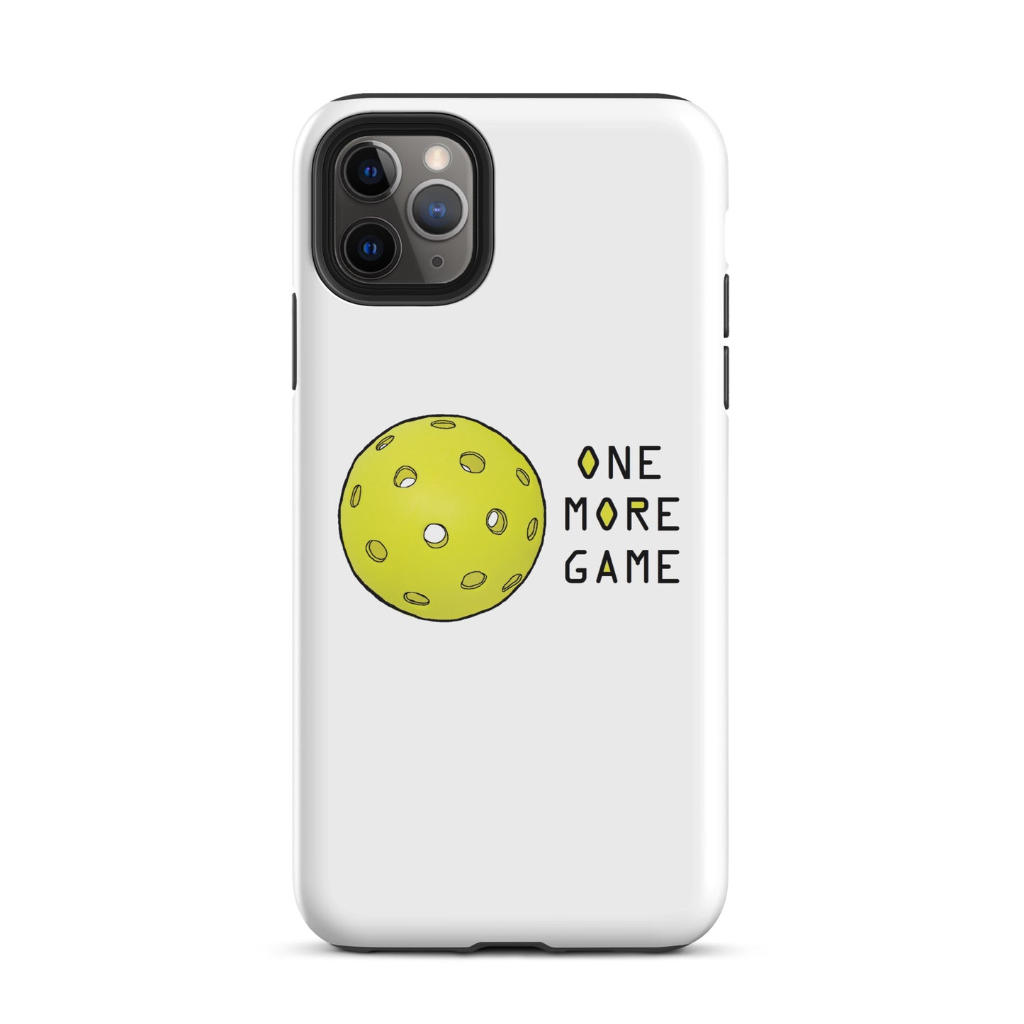 Pickleball "One More Game" Tough iPhone case