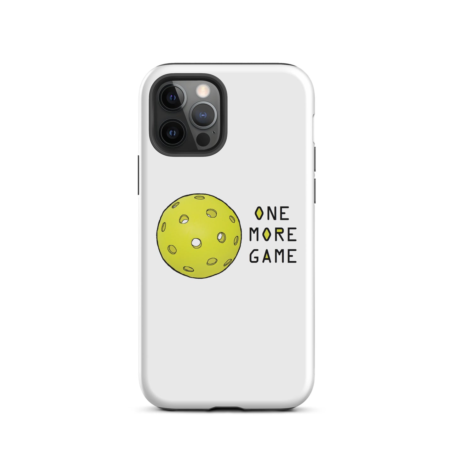 Pickleball "One More Game" Tough iPhone case