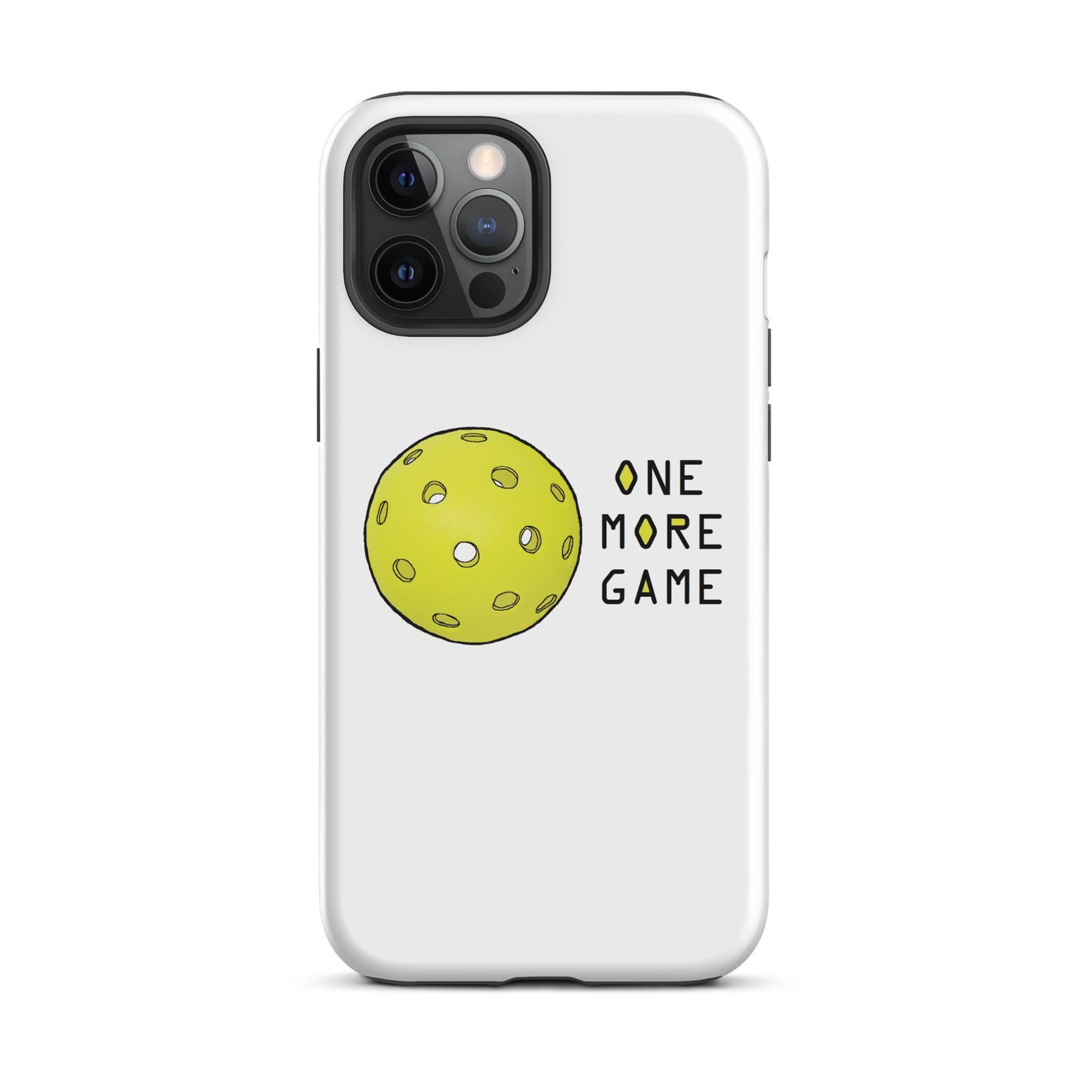 Pickleball "One More Game" Tough iPhone case