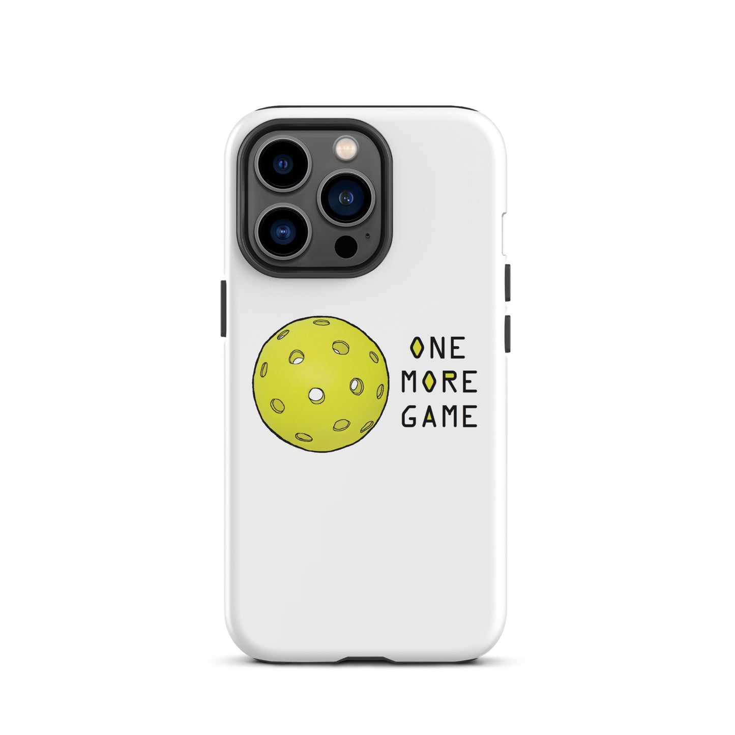 Pickleball "One More Game" Tough iPhone case