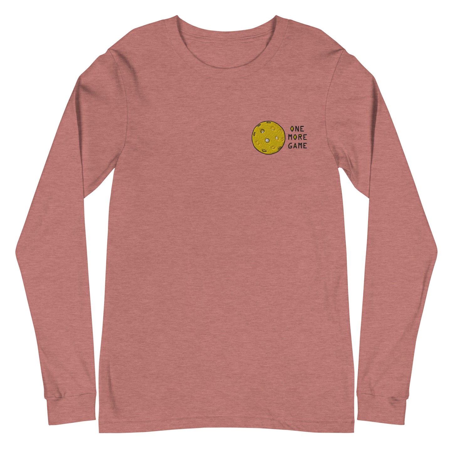 Pickleball "One More Game" Unisex Long Sleeve Tee