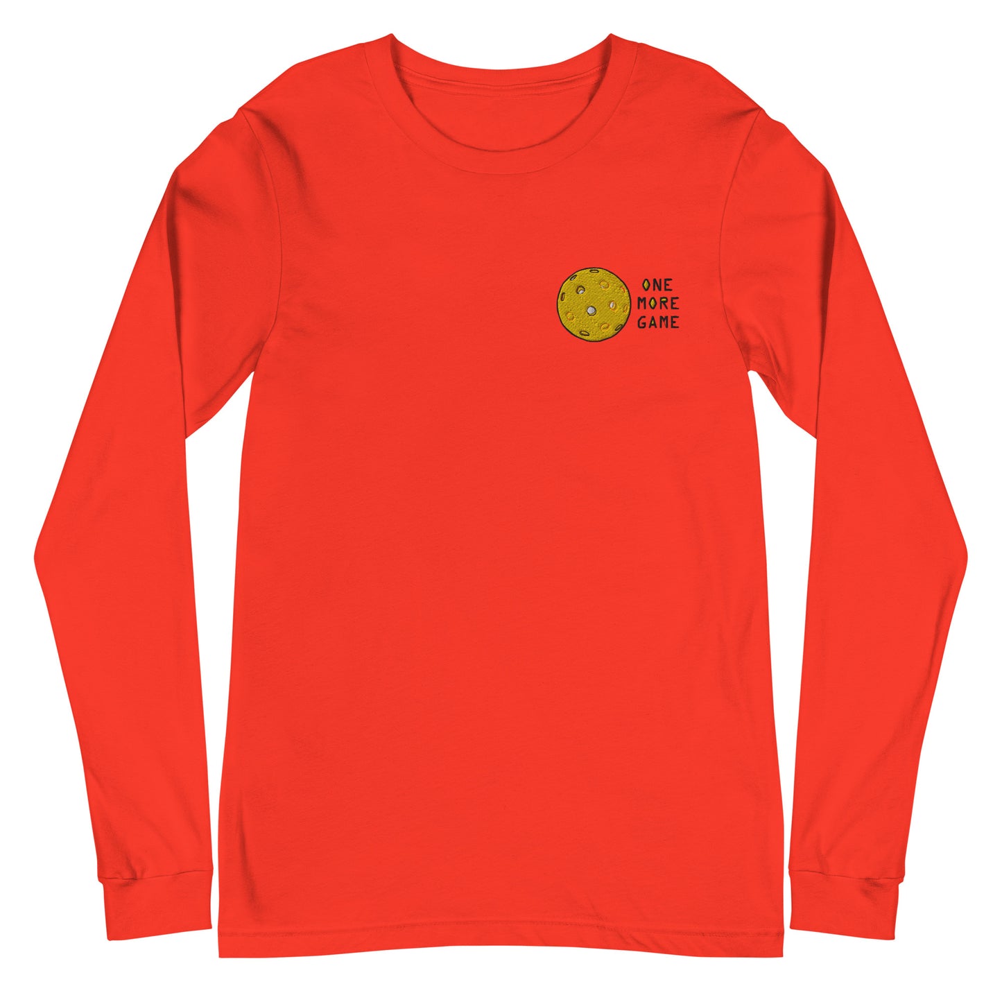 Pickleball "One More Game" Unisex Long Sleeve Tee