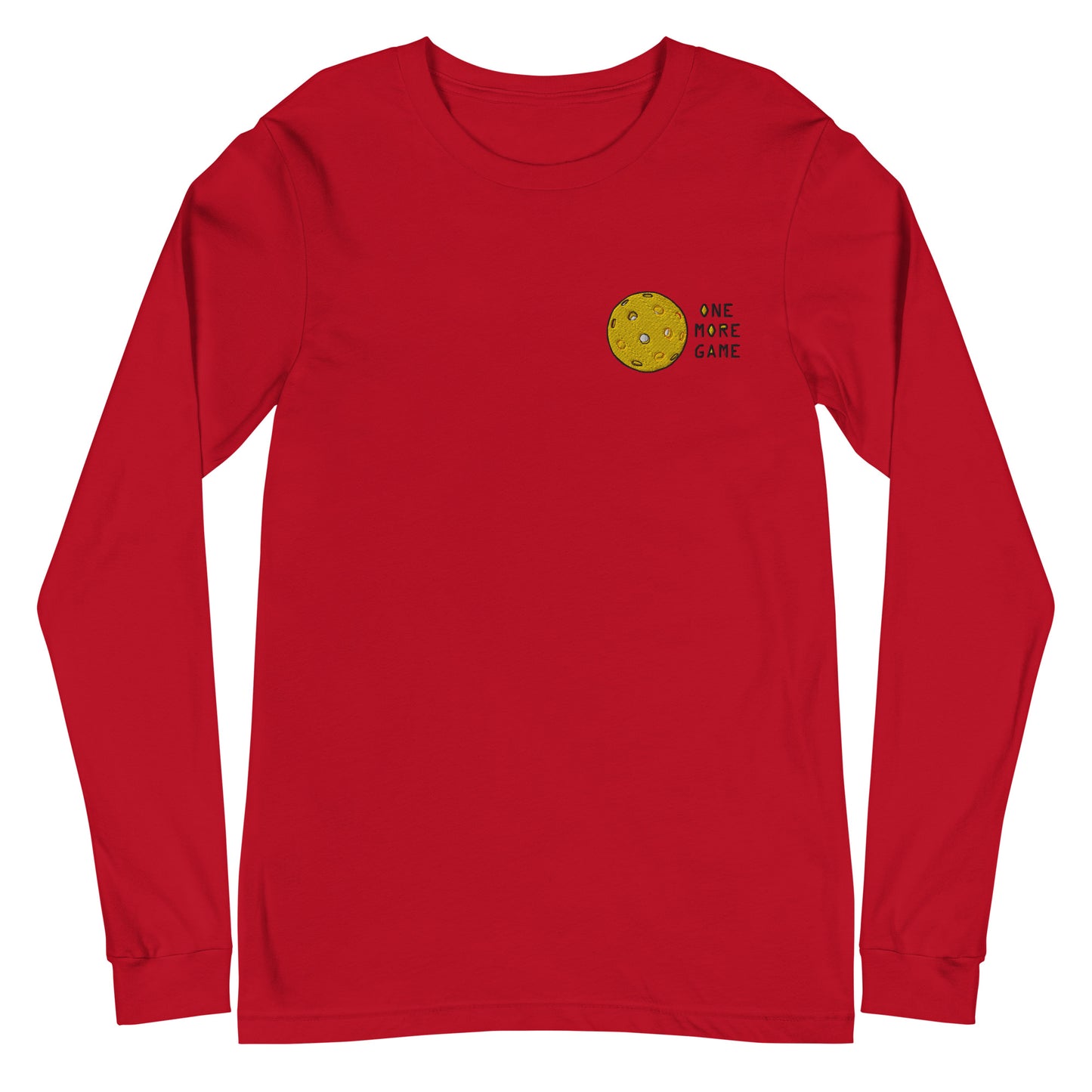 Pickleball "One More Game" Unisex Long Sleeve Tee