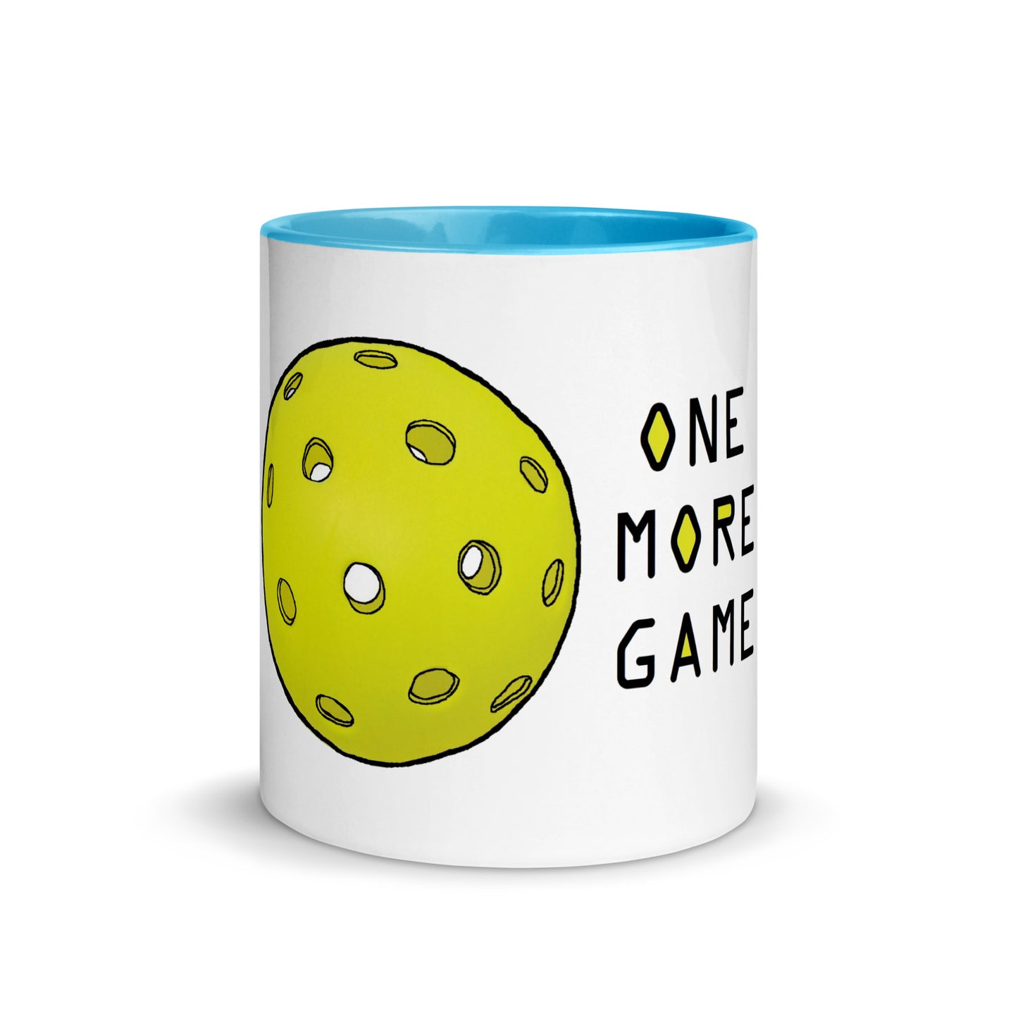 Pickleball "One More Game" Mug with Color Inside