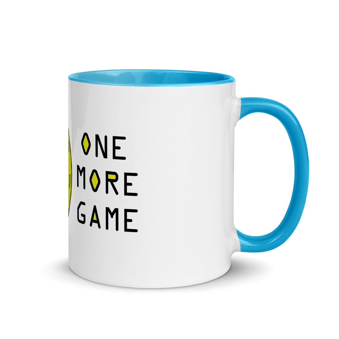 Pickleball "One More Game" Mug with Color Inside