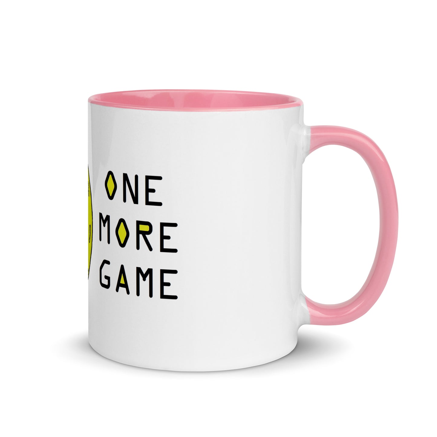 Pickleball "One More Game" Mug with Color Inside
