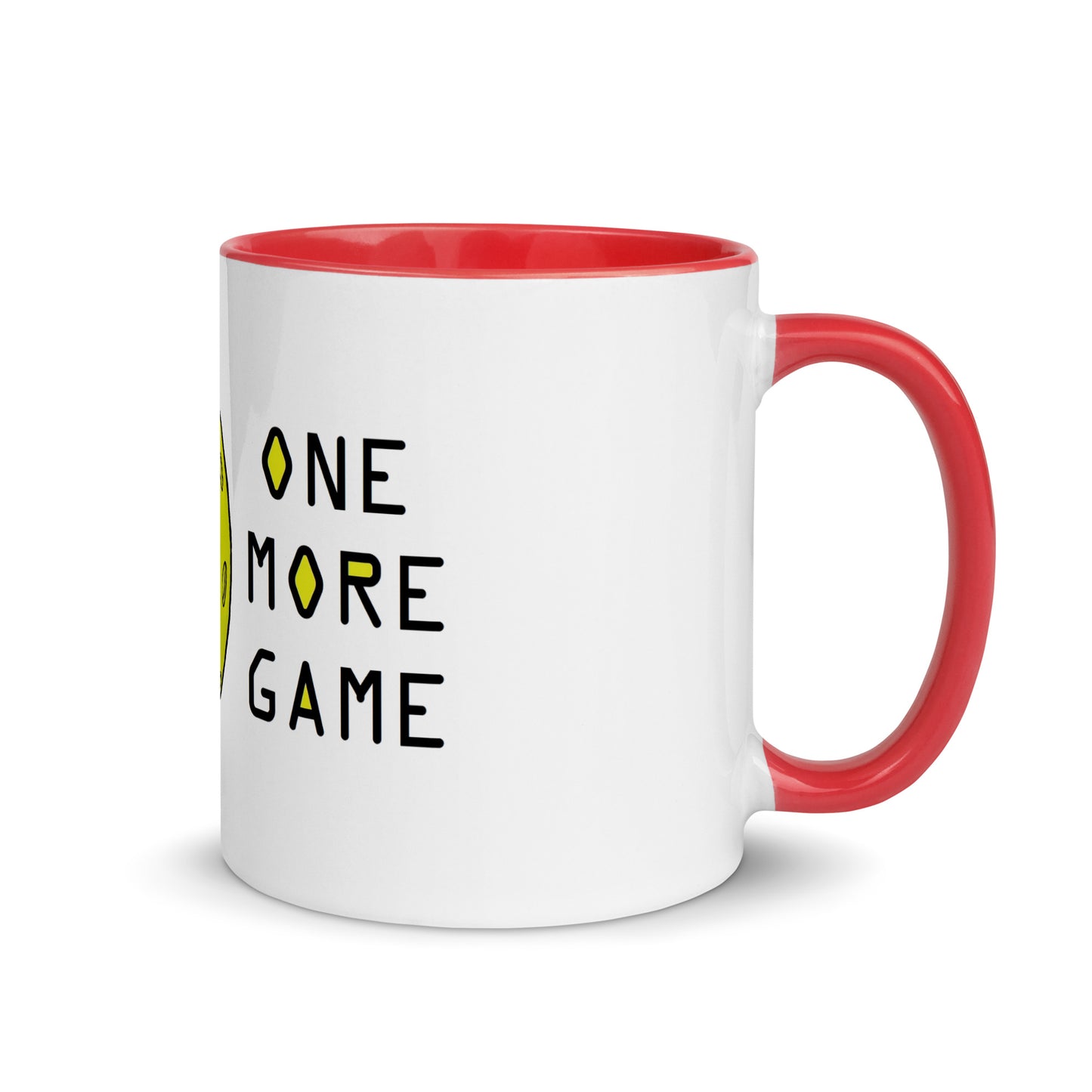 Pickleball "One More Game" Mug with Color Inside