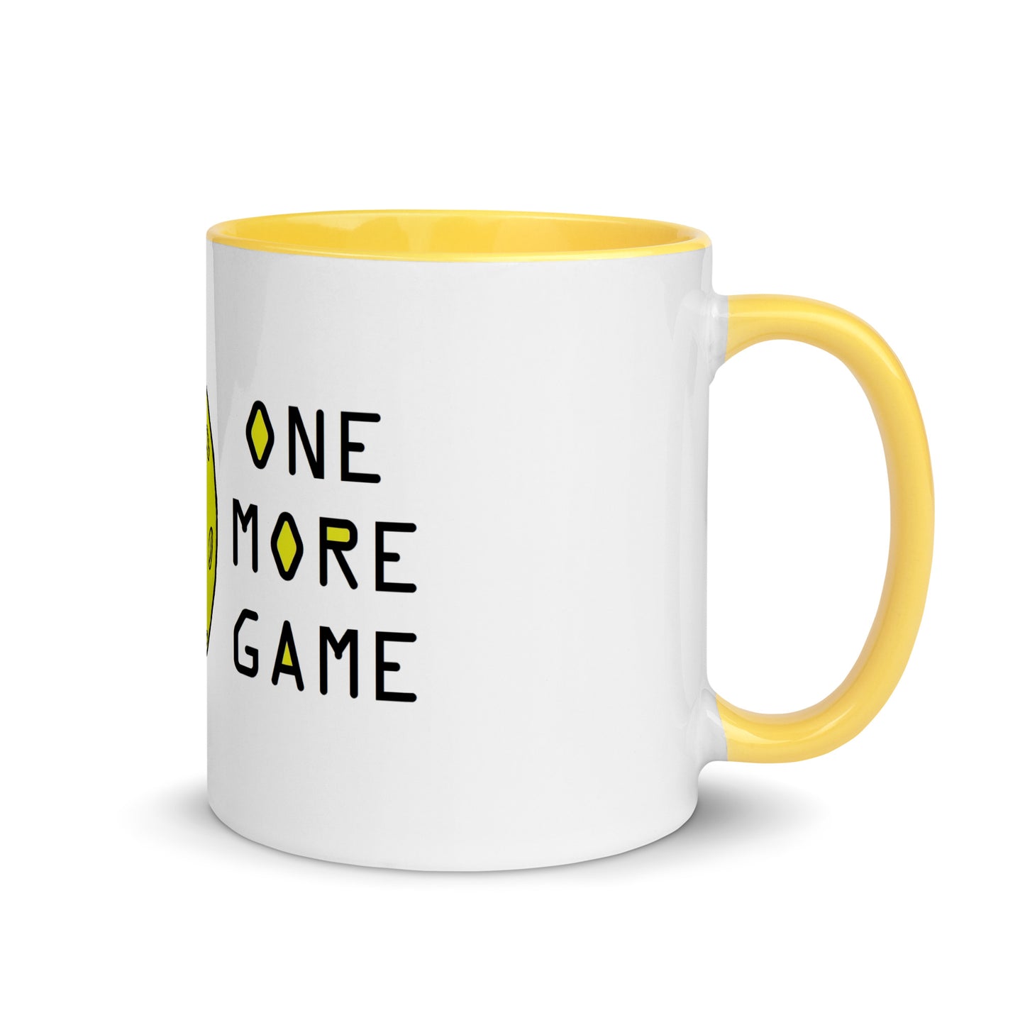 Pickleball "One More Game" Mug with Color Inside